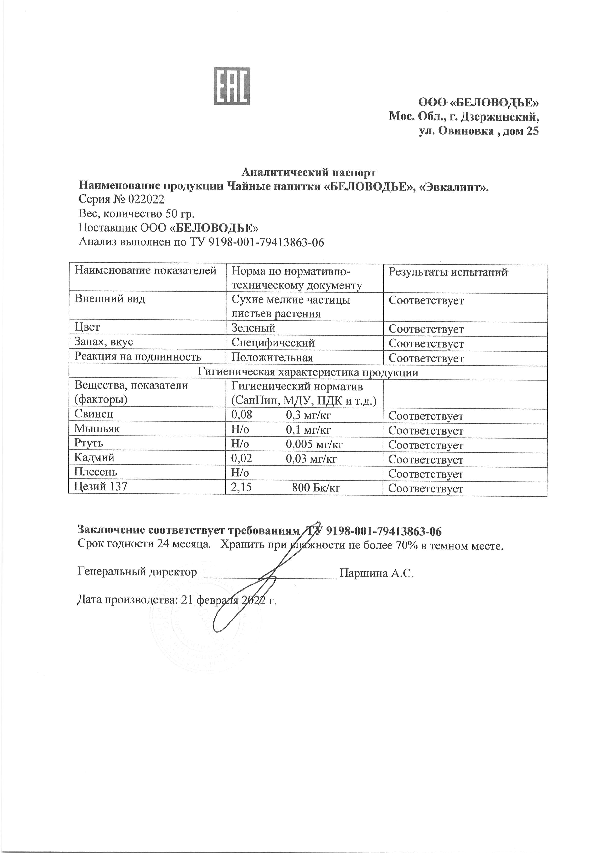 Паспорт №022022